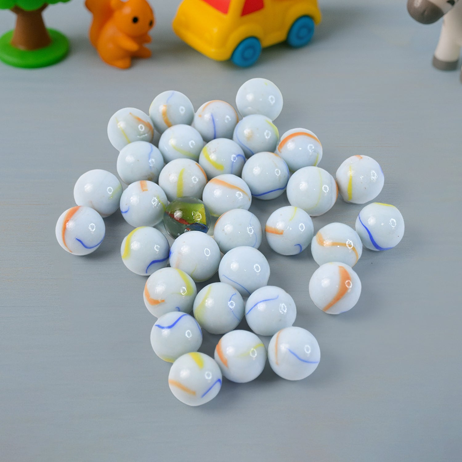 Classic Glass Marbles Pack of Approx 30 Pc Classic Glass Marbles Pack of Approx 30 Pc